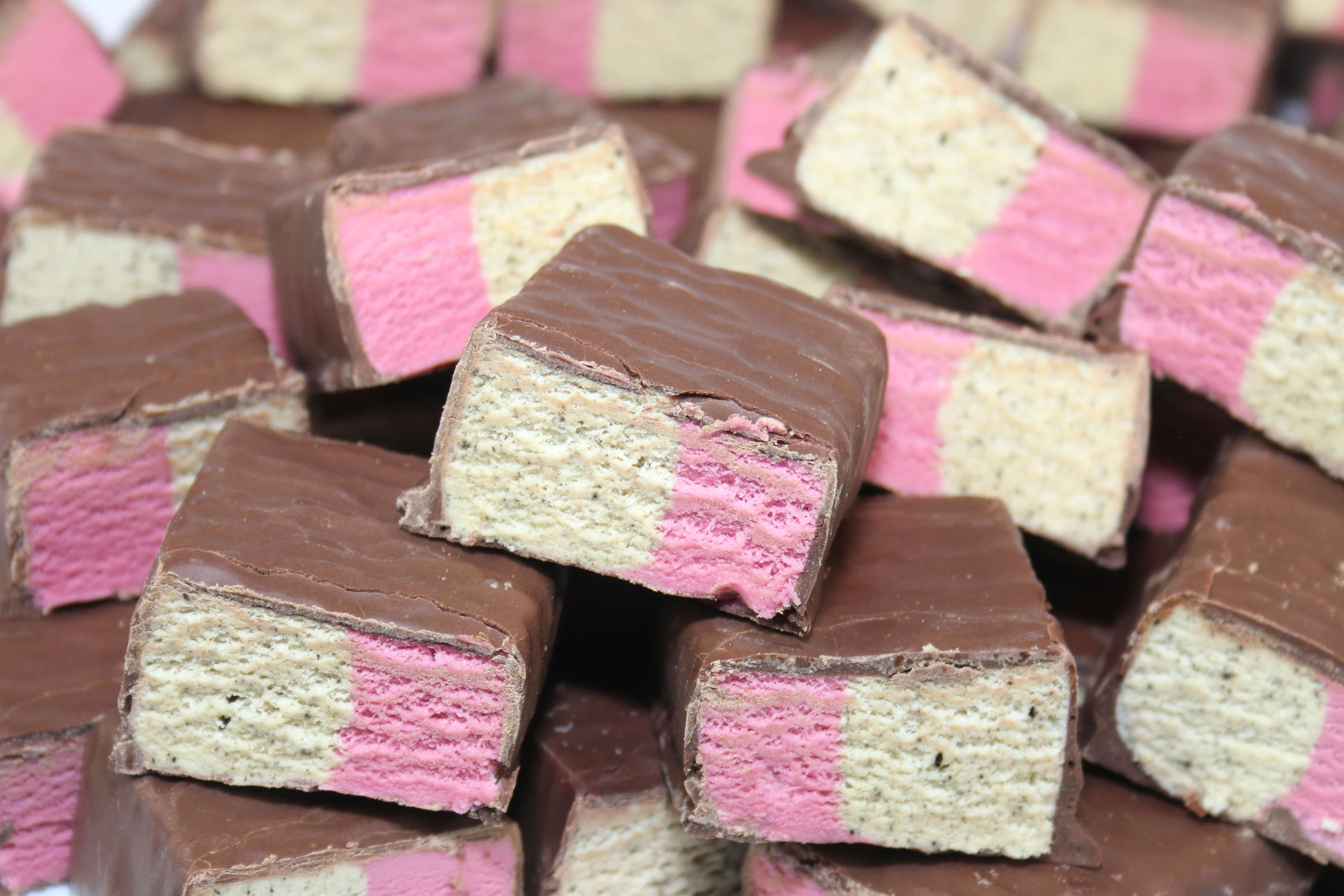 Raspberry Liquorice Soft Nougat Slice