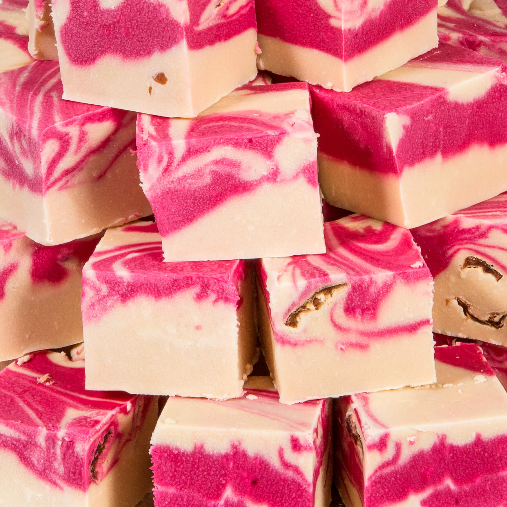 White Chocolate & Cranberry Fudge